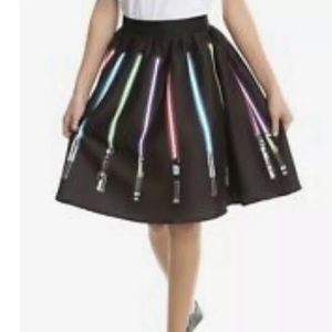 Star Wars Her Universe Lightsabers Women's Skirt L
